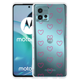 Hoesje geschikt voor Motorola Moto G72 - Kleine Hartjes