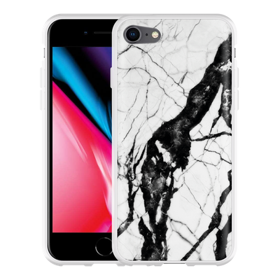 Cazy Hoesje geschikt voor iPhone 8 - Marmer Design