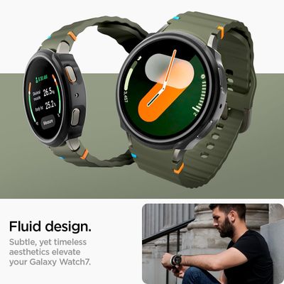 Spigen Hoesje geschikt voor Samsung Galaxy Watch7 40mm - Liquid Air - Zwart