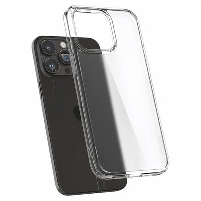 Hoesje iPhone 15 Pro Spigen Ultra Hybrid Case - Transparant