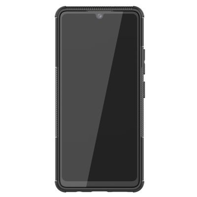 Cazy Rugged Hybrid Hoesje geschikt voor Samsung Galaxy A42 - Zwart