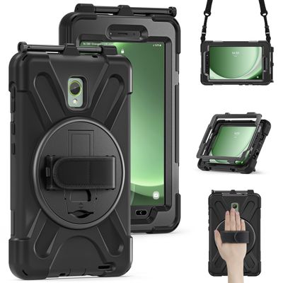 Just in Case Samsung Galaxy Tab Active5 / Tab Active3 - Shockproof Case (Hand Strap) - Black