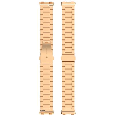 Cazy Oppo Watch 2 42mm Bandje - Metalen Watchband - Rose Goud