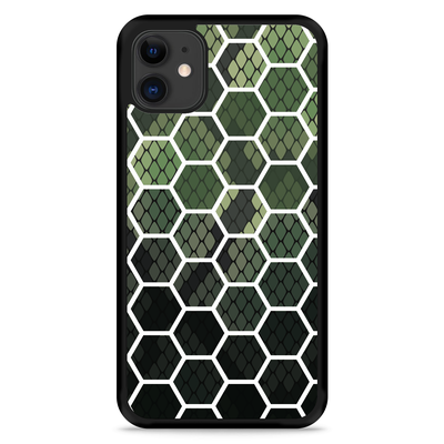 Cazy Hardcase hoesje geschikt voor iPhone 11 - Snakeskin Honeycomb