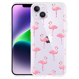 Hoesje geschikt voor iPhone 14 Plus - Flamingo
