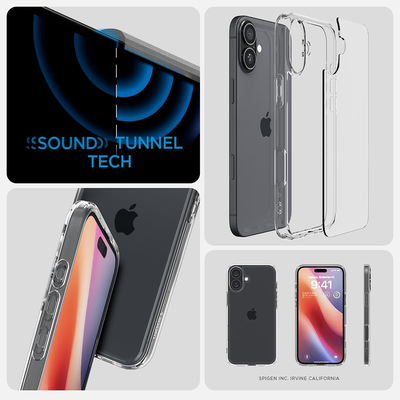 Spigen Hoesje geschikt voor iPhone 16 - Ultra Hybrid - Transparant