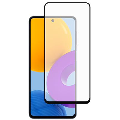 Cazy Full Cover Glass Screen Protector geschikt voor Samsung Galaxy M52 - Zwart