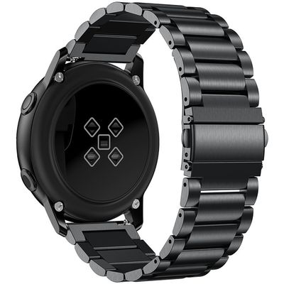 Cazy Metalen armband voor Garmin Vivomove Style 42mm - Zwart