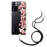 Hoesje met Koord geschikt voor Xiaomi Redmi Note 11 Pro+ - Flower Branch