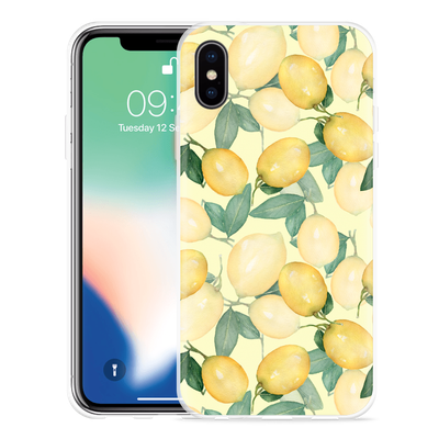 Cazy Hoesje geschikt voor iPhone Xs - Lemons