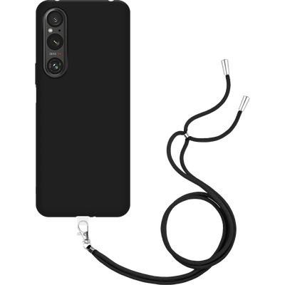 Just in Case Sony Xpera 1 V - Soft TPU Case with Necklace Strap - Black