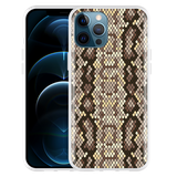 Cazy Hoesje geschikt voor iPhone 12 Pro Max - Snakeskin Pattern