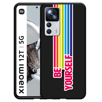 Cazy Hoesje Zwart geschikt voor Xiaomi 12T/12T Pro - Be Yourself