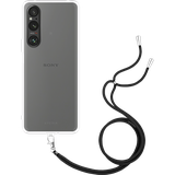 TPU Hoesje met Koord geschikt voor Sony Xperia 1 V - Transparant