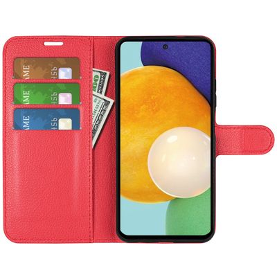 Cazy Portemonnee Wallet Hoesje geschikt voor Samsung Galaxy A13 4G - Rood