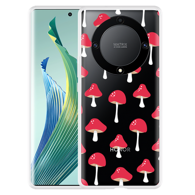 Cazy Hoesje geschikt voor Honor Magic5 Lite Paddenstoelen