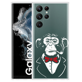 Hoesje geschikt voor Samsung Galaxy S22 Ultra - Smoking Chimp