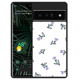 Hardcase hoesje geschikt voor Google Pixel 6 Pro - Paarse Bloemen