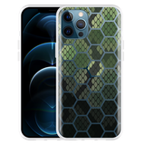 Hoesje geschikt voor iPhone 12 Pro Max - Snakeskin Honeycomb