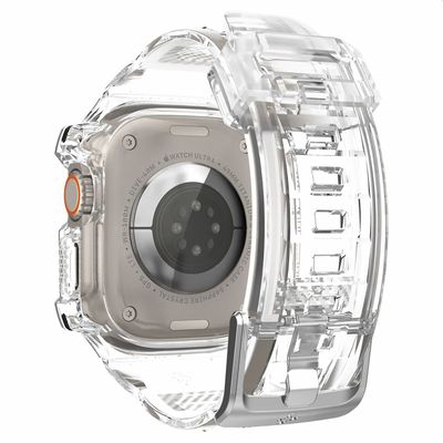 Spigen Hoesje geschikt voor Apple Watch Ultra 1/2 49mm - Rugged Armor - Zwart