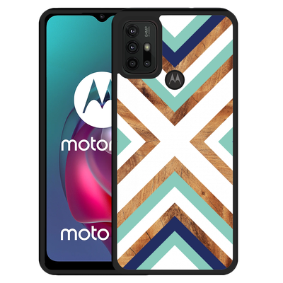 Cazy Hardcase hoesje geschikt voor Motorola Moto G10 - Wood Art I