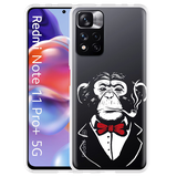 Hoesje geschikt voor Xiaomi Redmi Note 11 Pro+ - Smoking Chimp