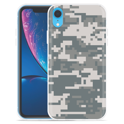 Cazy Hoesje geschikt voor iPhone Xr - Camouflage Digi
