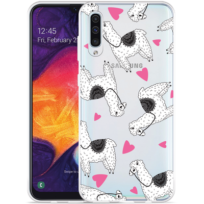 Cazy Hoesje geschikt voor Samsung Galaxy A50 - Alpaca