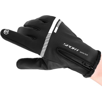 Cazy Touchscreen Sport Handschoenen - Zwart - Maat S