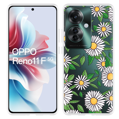 Cazy Hoesje geschikt voor Oppo Reno11 F Madeliefjes