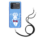 Hoesje met Koord geschikt voor Poco M4 Pro - Smoking Chimp