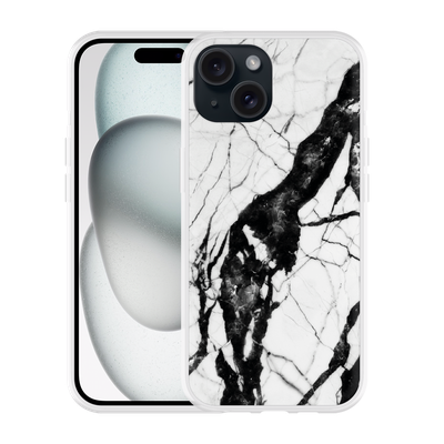 Cazy Hoesje geschikt voor iPhone 15 Marmer Design