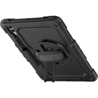 Just in Case Samsung Galaxy Tab S9+ / S9 FE+ - Shockproof Rotating 360 Case - Black