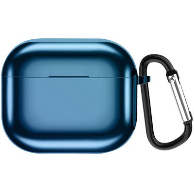 Cazy Hoesje geschikt voor Airpods 3 - Siliconen Hoesje - Glossy Blauw