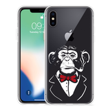 Hoesje geschikt voor iPhone Xs - Smoking Chimp