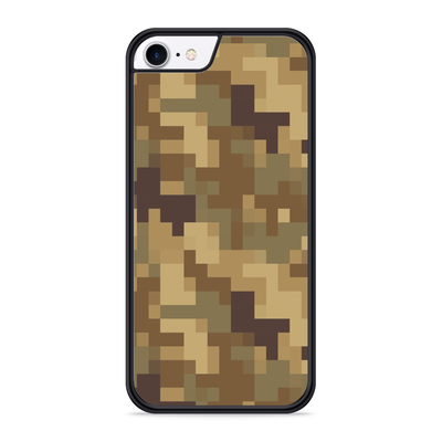 Cazy Hardcase hoesje geschikt voor iPhone 8 - Pixel Camouflage