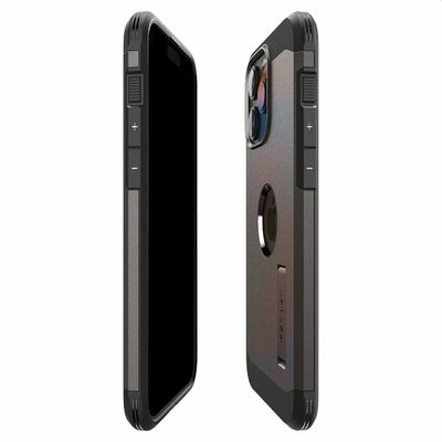 Hoesje iPhone 15 Pro Spigen Tough Armor Mag Case Magfit - Zwart