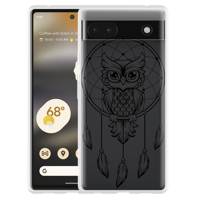 Cazy Hoesje geschikt voor Google Pixel 6a - Dream Owl Mandala