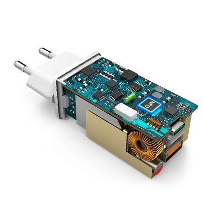 Hama 65W GaN Oplader - Snellader - 1x USB-C en 1x USB-A - Power Delivery (PD) - Wit