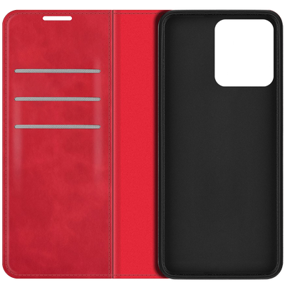 Cazy Wallet Magnetic Hoesje geschikt voor Motorola ThinkPhone - Rood