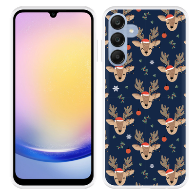 Cazy Hoesje geschikt voor Samsung Galaxy A25 Schattige Rendieren