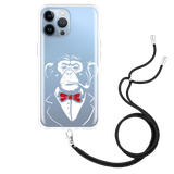 Hoesje met Koord geschikt voor iPhone 13 Pro Max - Smoking Chimp