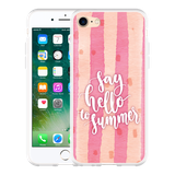 Hoesje geschikt voor iPhone 7 - Say Hello to Summer