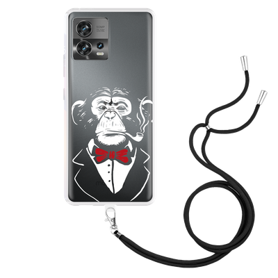 Cazy Hoesje met Koord geschikt voor Motorola Edge 30 Fusion - Smoking Chimp