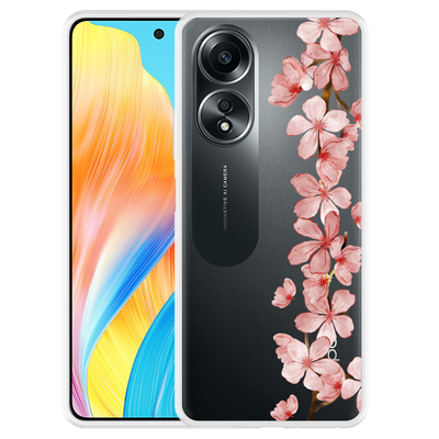 Cazy Hoesje geschikt voor Oppo A58 4G Flower Branch